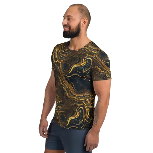 Auric Undertow on a Men's Athletic T-Shirt
