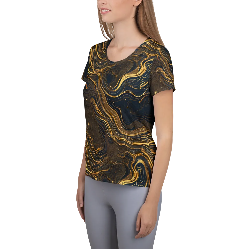 Auric Undertow on Women's Athletic T-Shirt — Left
