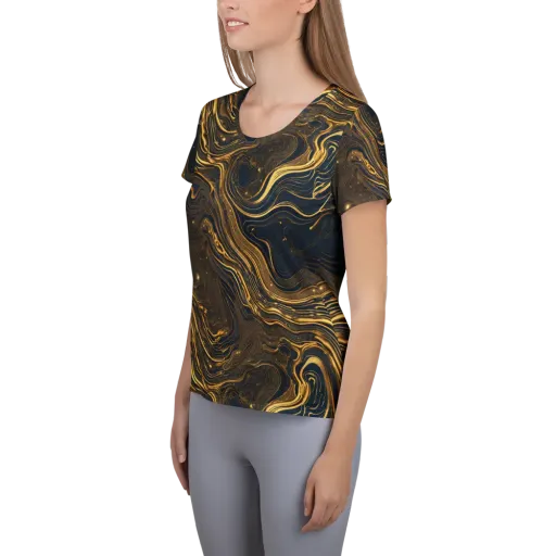 Auric Undertow on a Women's Athletic T-Shirt