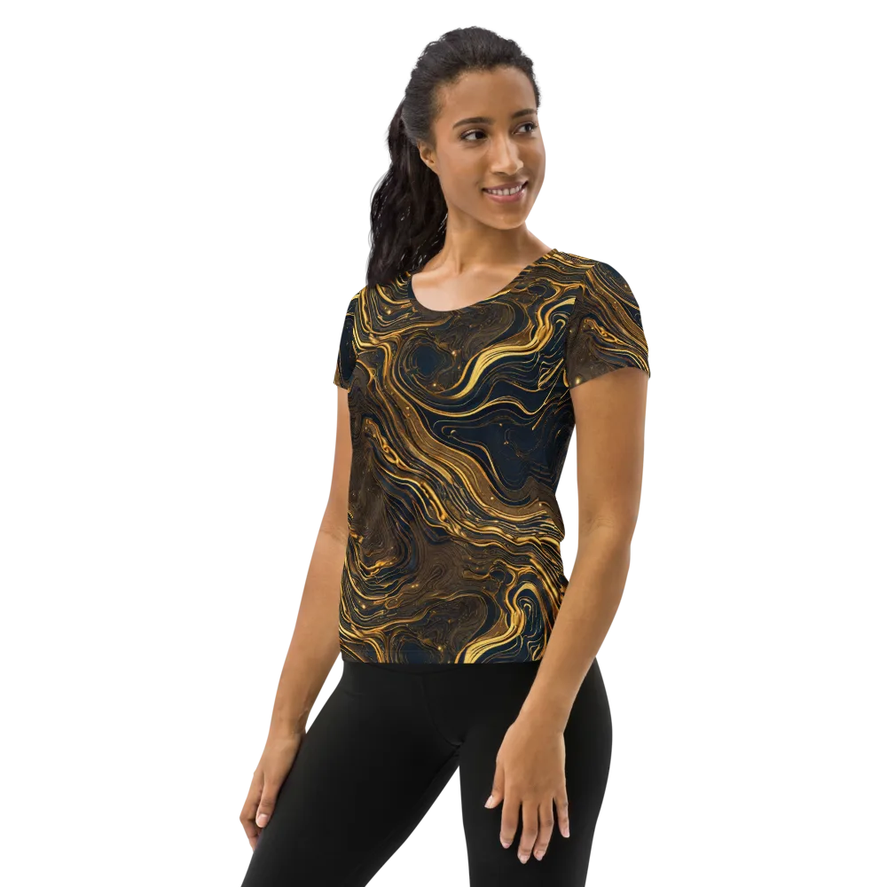 Auric Undertow on Women's Athletic T-Shirt — Left