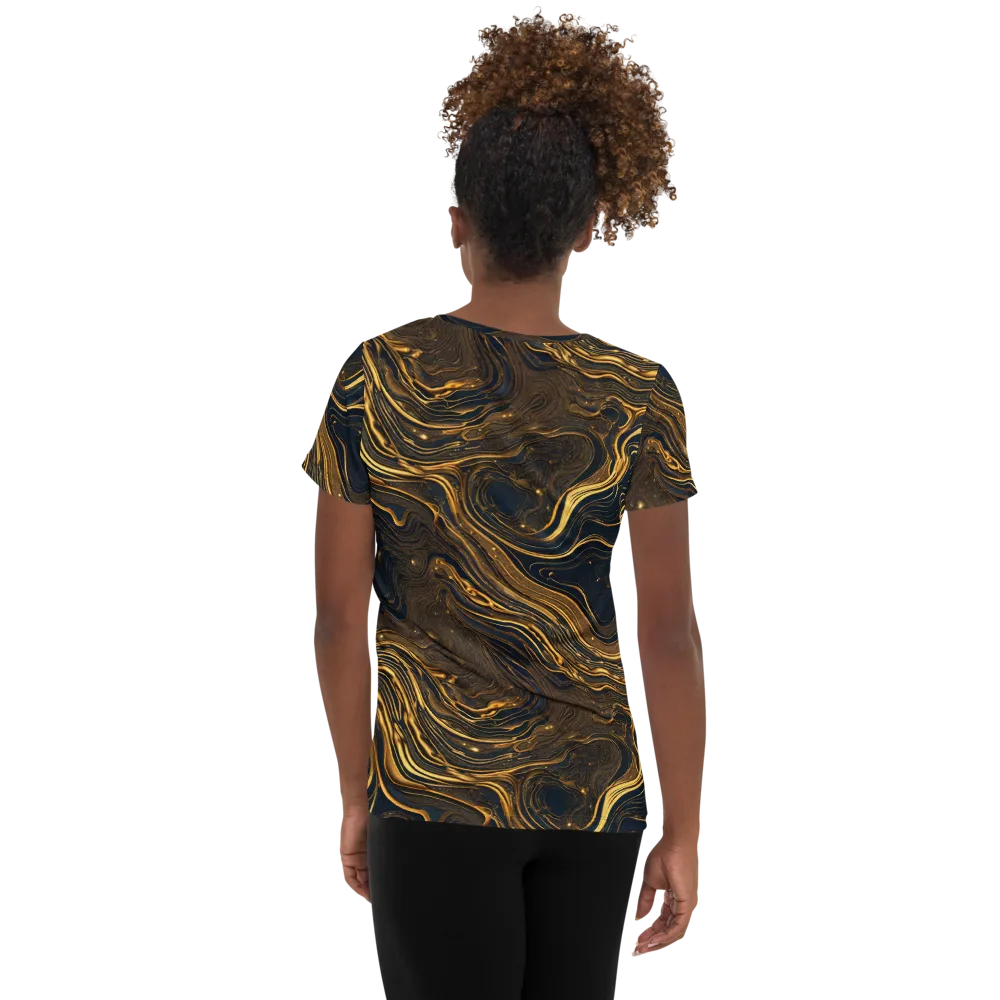 Auric Undertow on Women's Athletic T-Shirt — Back