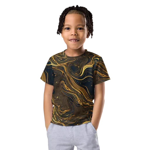 Auric Undertow on a Kids Crew Neck T-Shirt