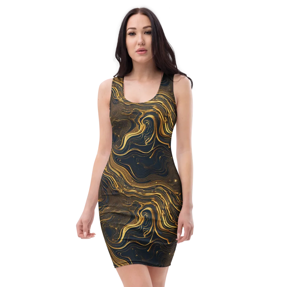 Auric Undertow on Bodycon Dress — Front