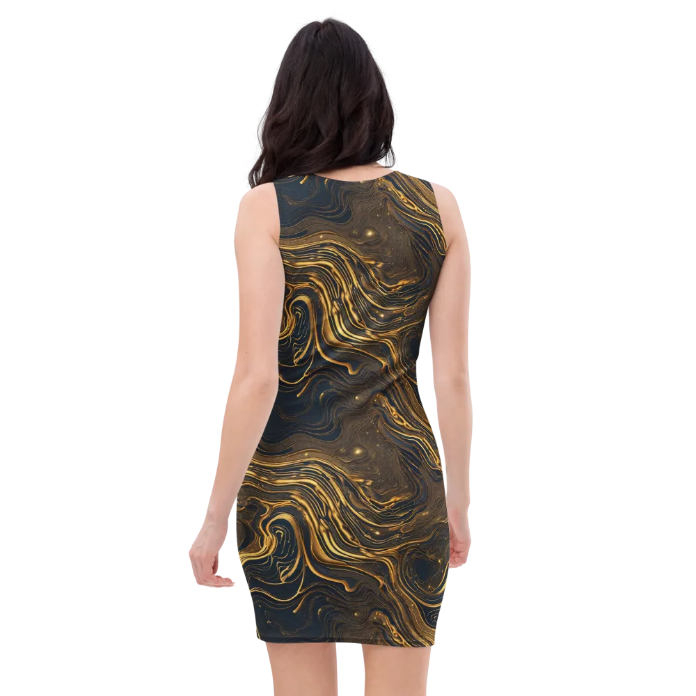 Auric Undertow on Bodycon Dress — Back