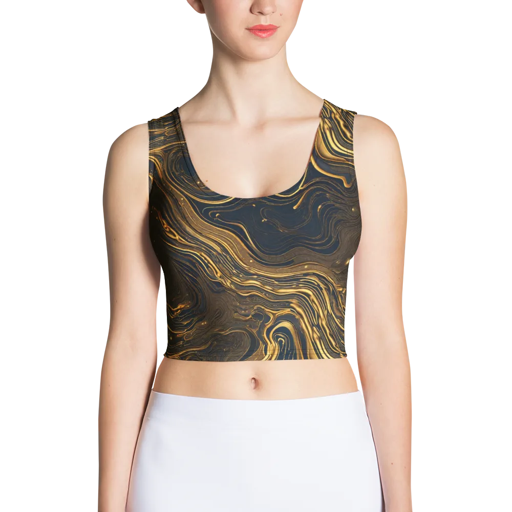 Auric Undertow on Crop Top — Front