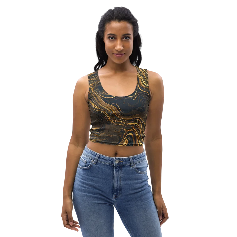 Auric Undertow on Crop Top — Front