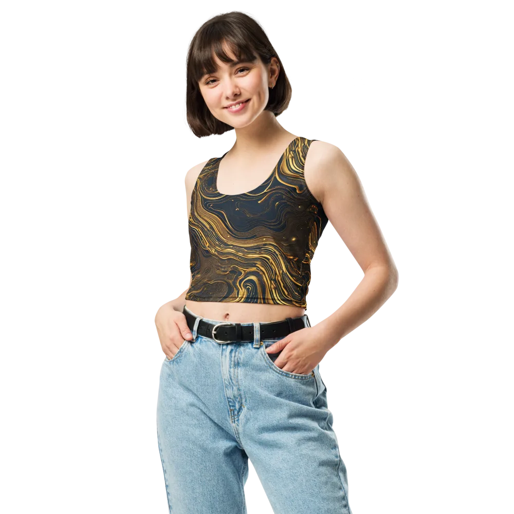 Auric Undertow on Crop Top — Front