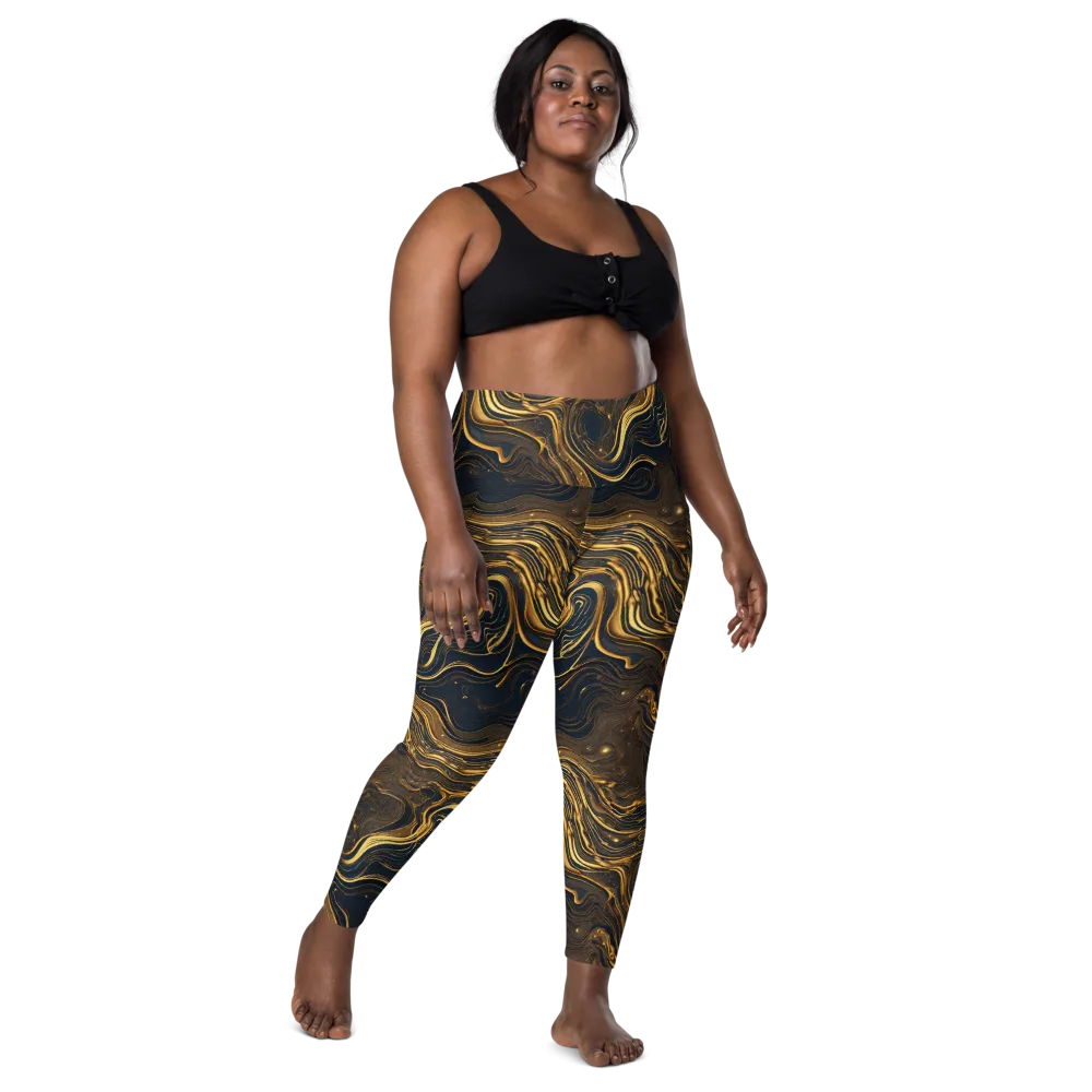 Auric Undertow on Leggings with Pockets — Front