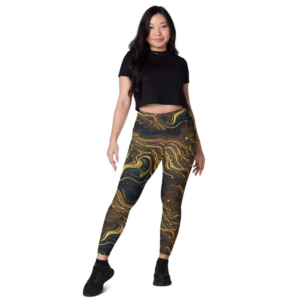 Auric Undertow on Leggings with Pockets — Front