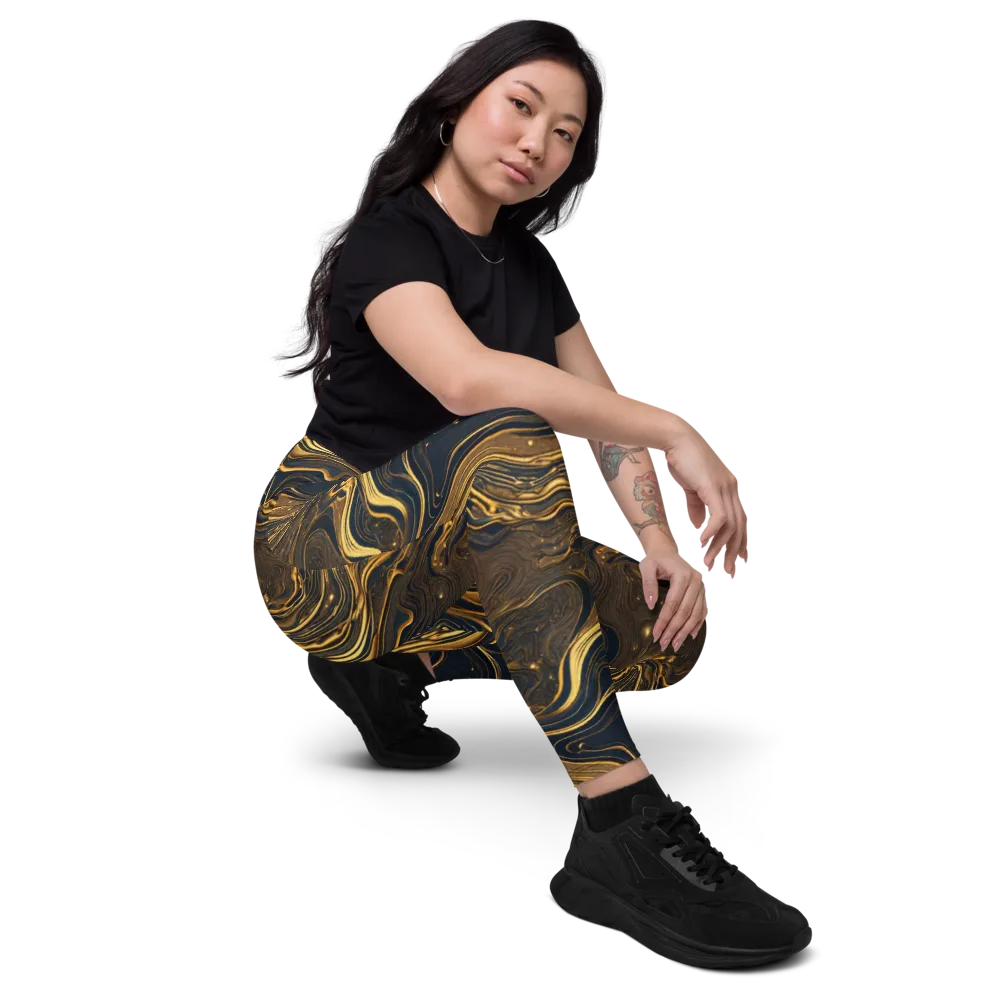Auric Undertow on Leggings with Pockets — Right Front