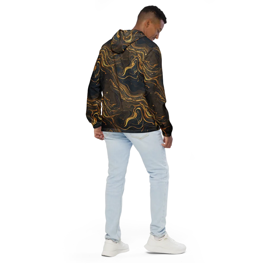 Auric Undertow on Men's Windbreaker — Back