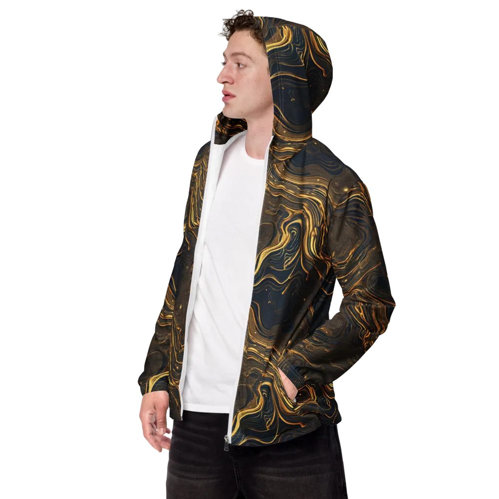 Auric Undertow on Men's Windbreaker — Left Front