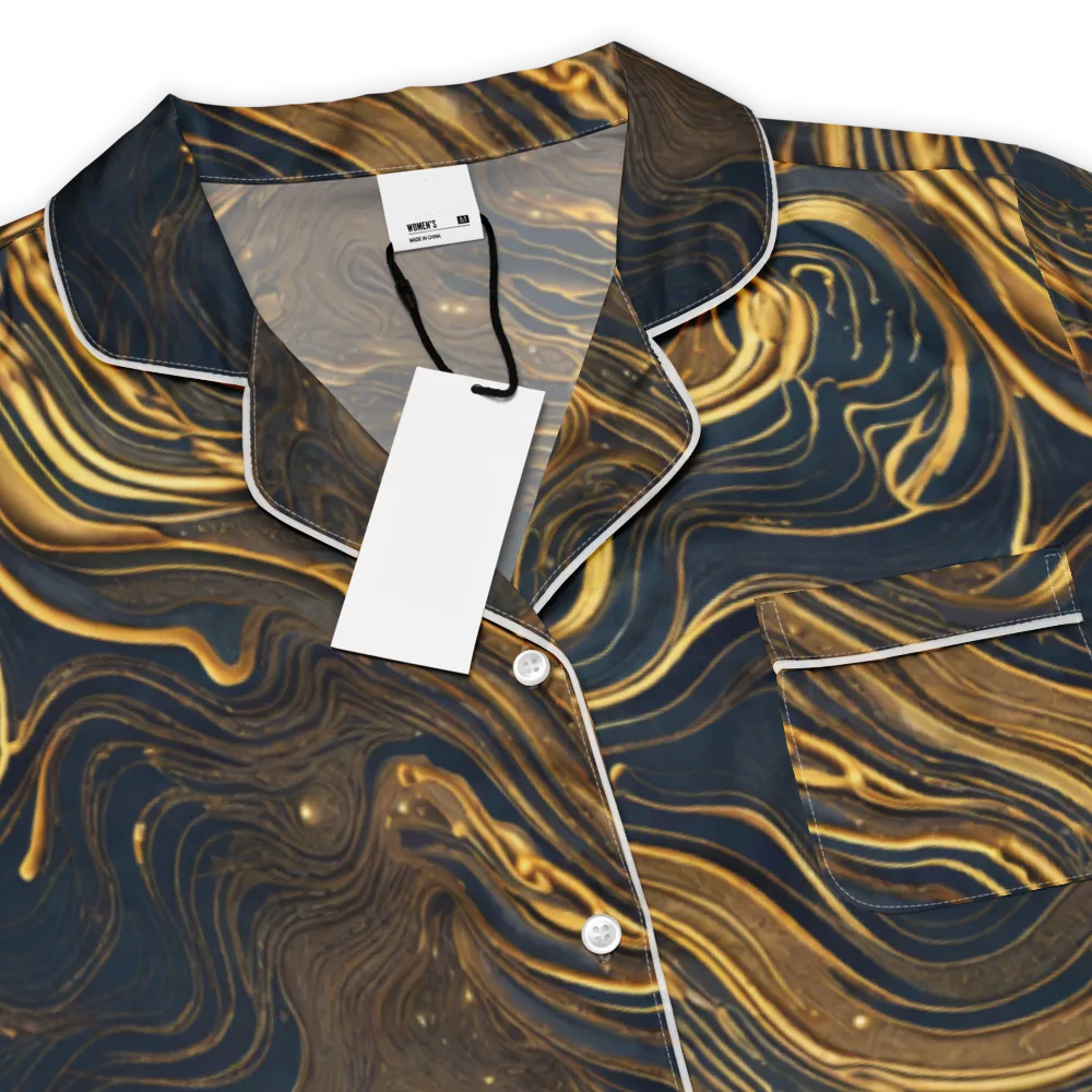 Auric Undertow on Women's Short Sleeve Pajama Top — Product details