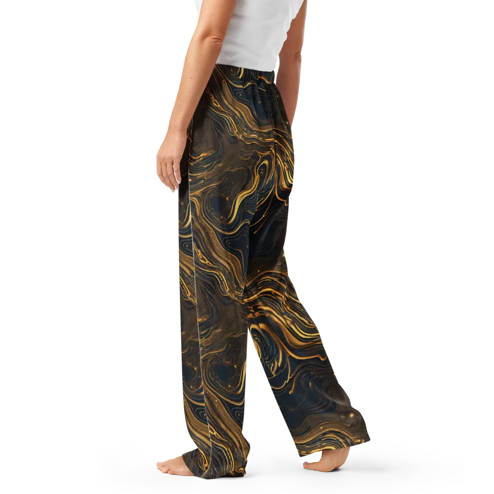 Auric Undertow on Women's Pajama Pants — Left