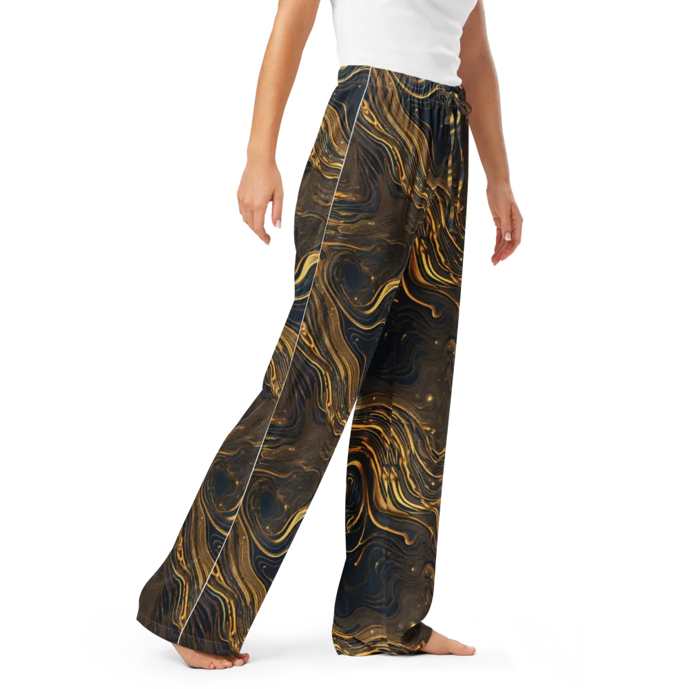 Auric Undertow on Women's Pajama Pants — Right Front