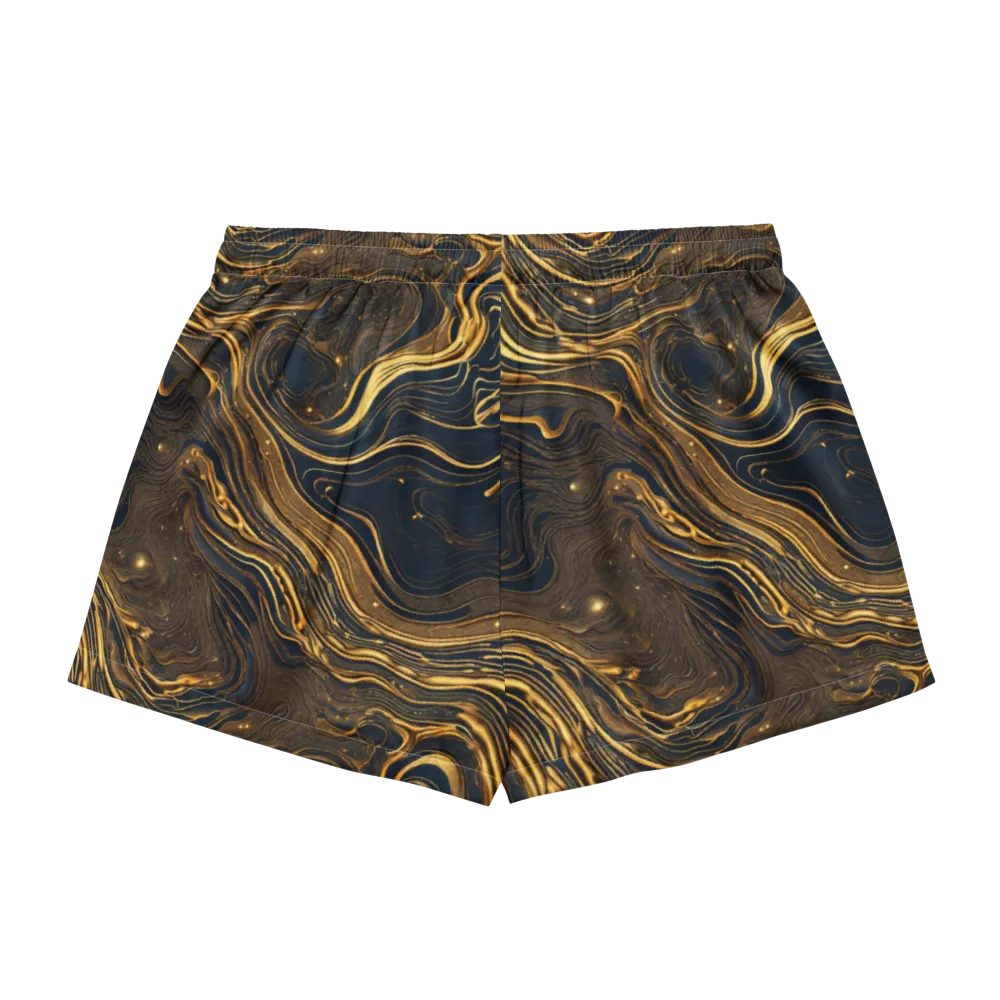 Auric Undertow on Women's Pajama Shorts — Back
