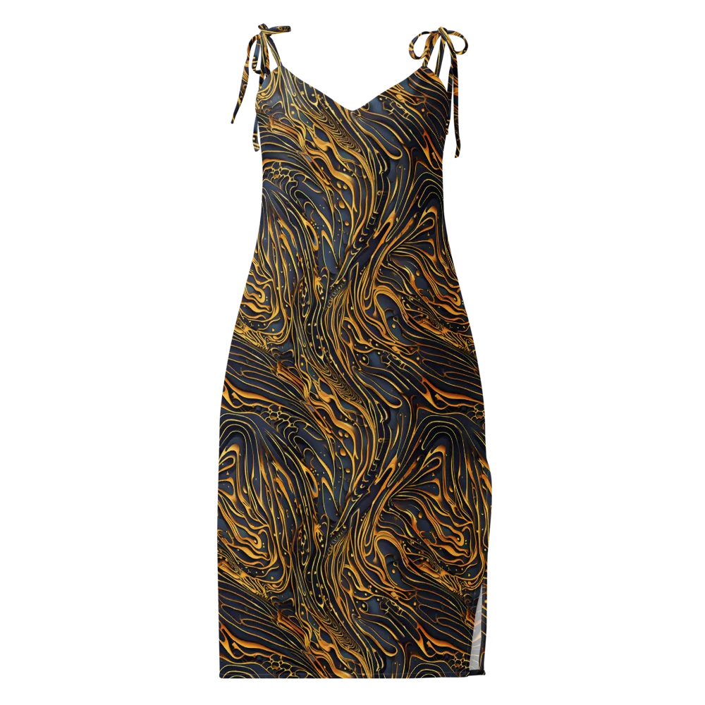 Aurum Drift on Slip Dress — Front