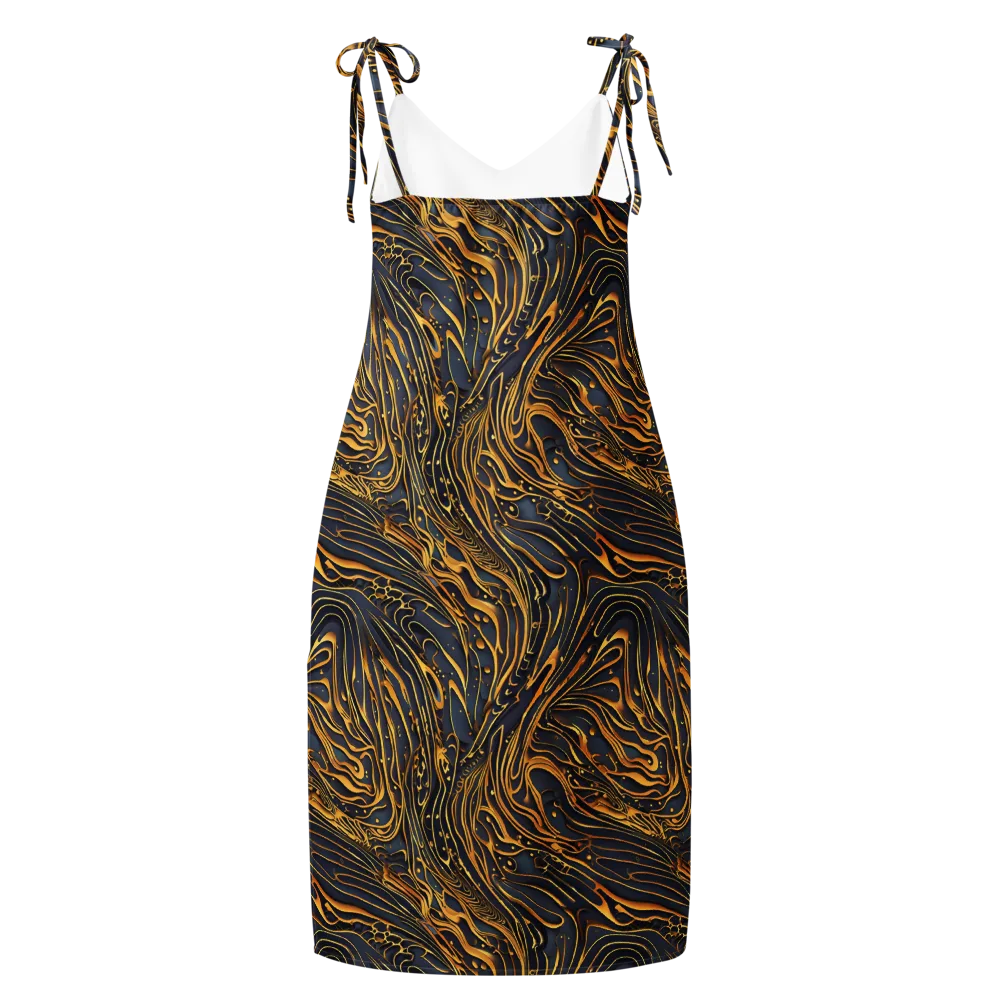 Aurum Drift on Slip Dress — Back