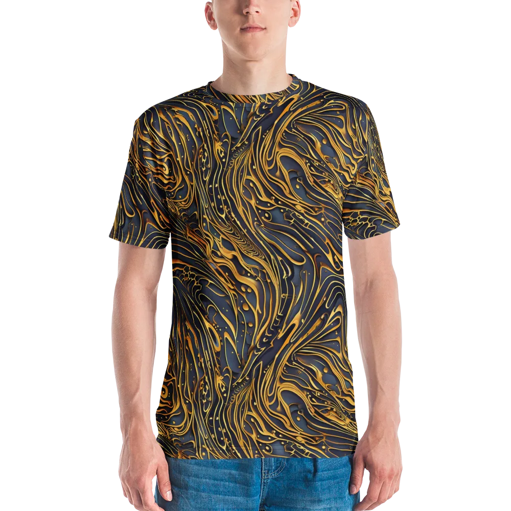 Aurum Drift on Men's Crew Neck T-Shirt — Front