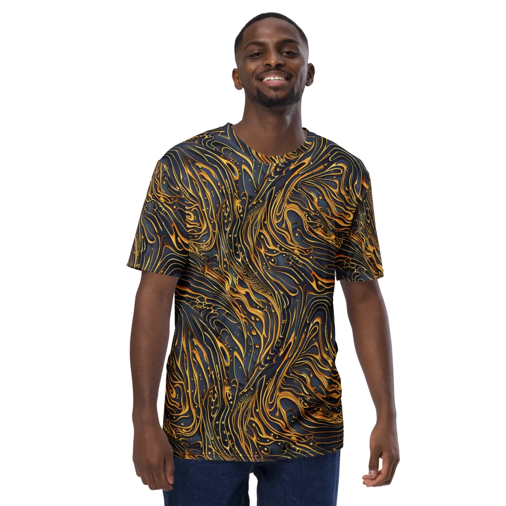 Aurum Drift on Men's Crew Neck T-Shirt — Front