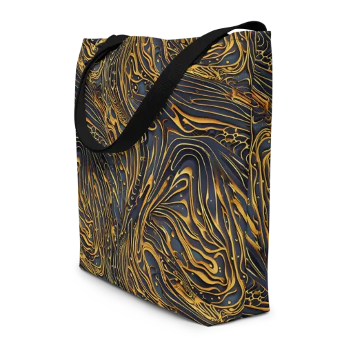 Aurum Drift on a Large Tote Bag W/ Pocket