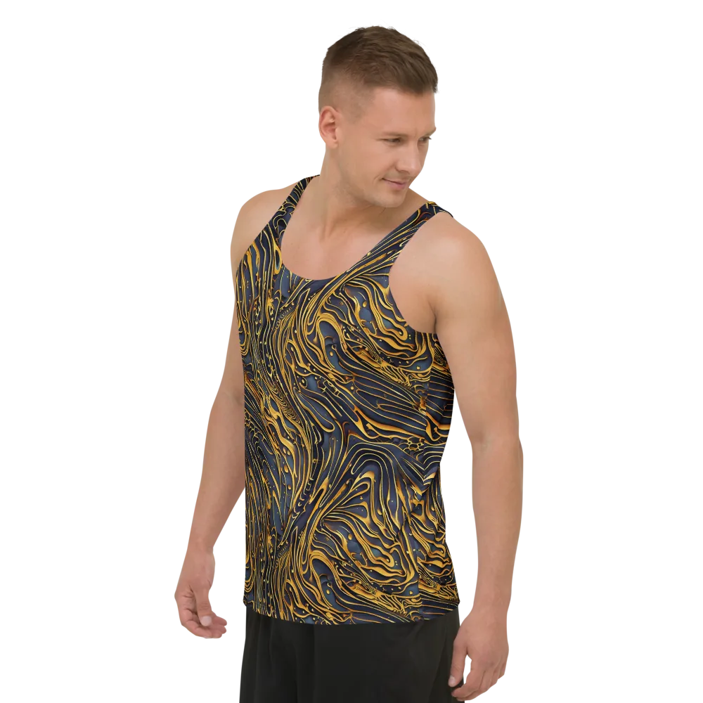 Aurum Drift on Men's Tank Top — Left Front
