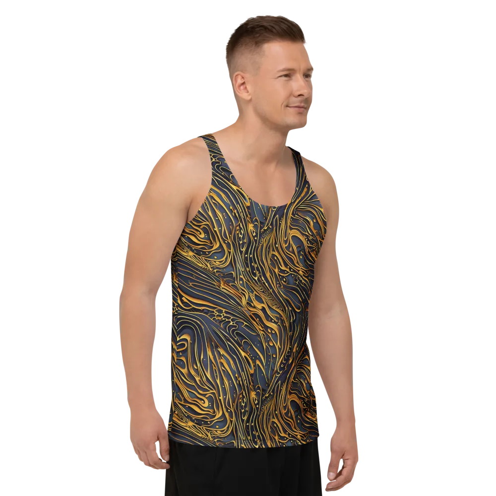 Aurum Drift on Men's Tank Top — Right Front