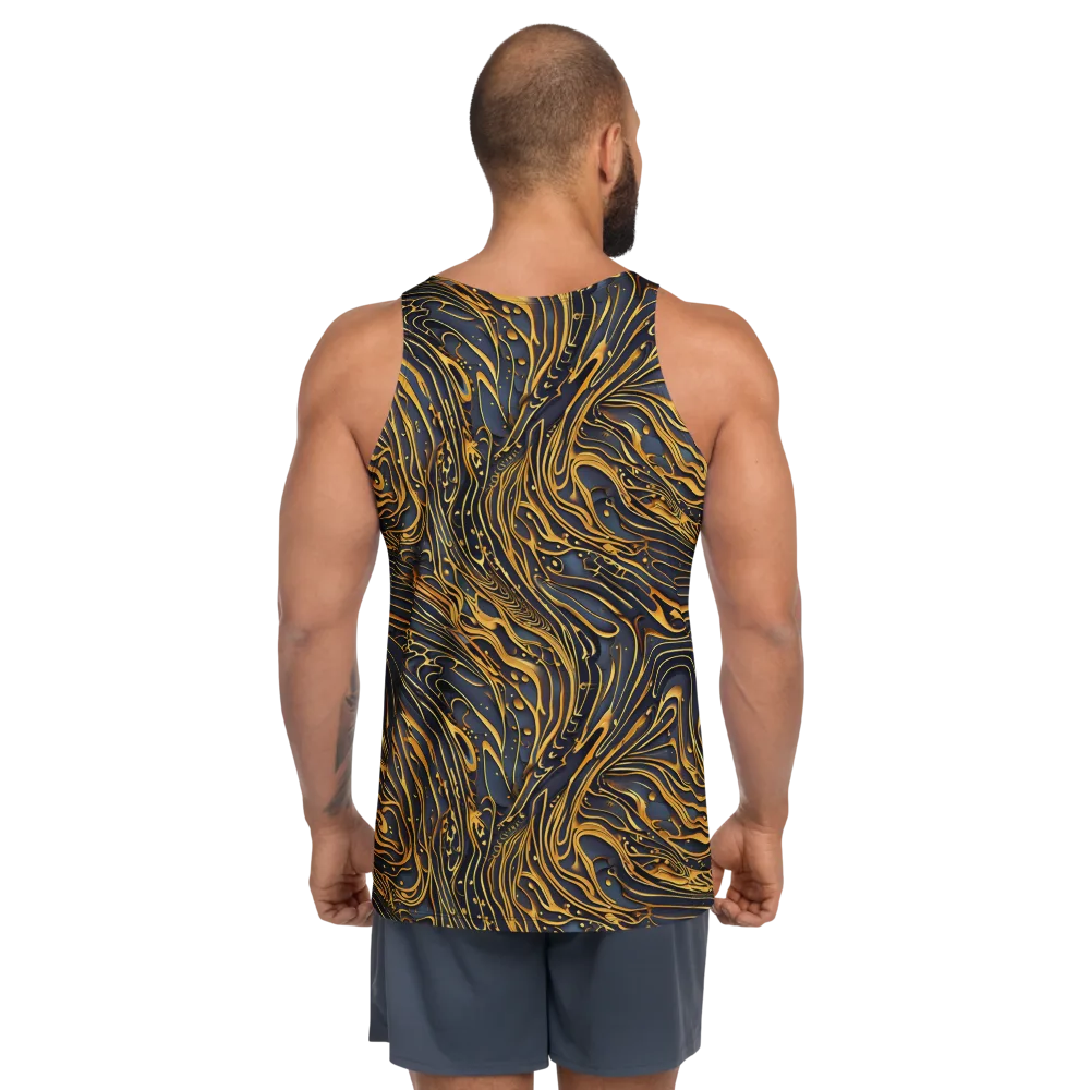 Aurum Drift on Men's Tank Top — Back