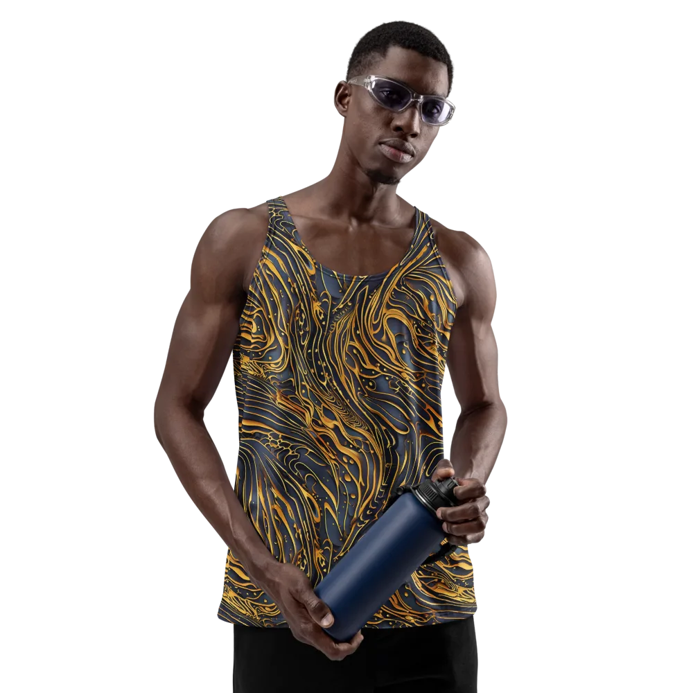 Aurum Drift on Men's Tank Top — Front
