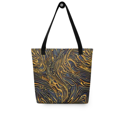 Aurum Drift on a Tote Bag