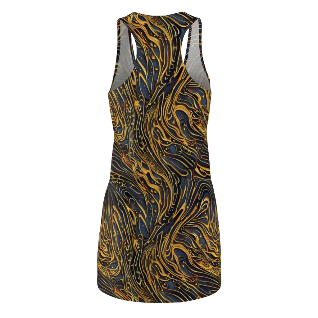 Aurum Drift on Racerback Dress — Back