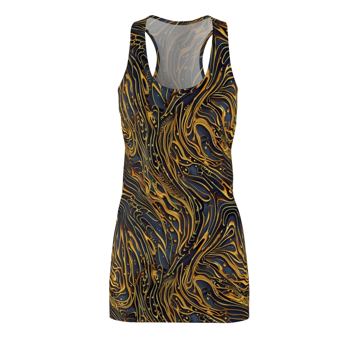 Aurum Drift on Racerback Dress — Front