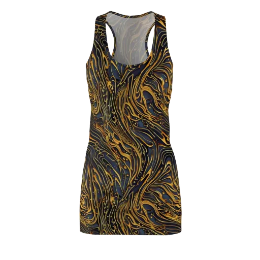Aurum Drift on a Racerback Dress