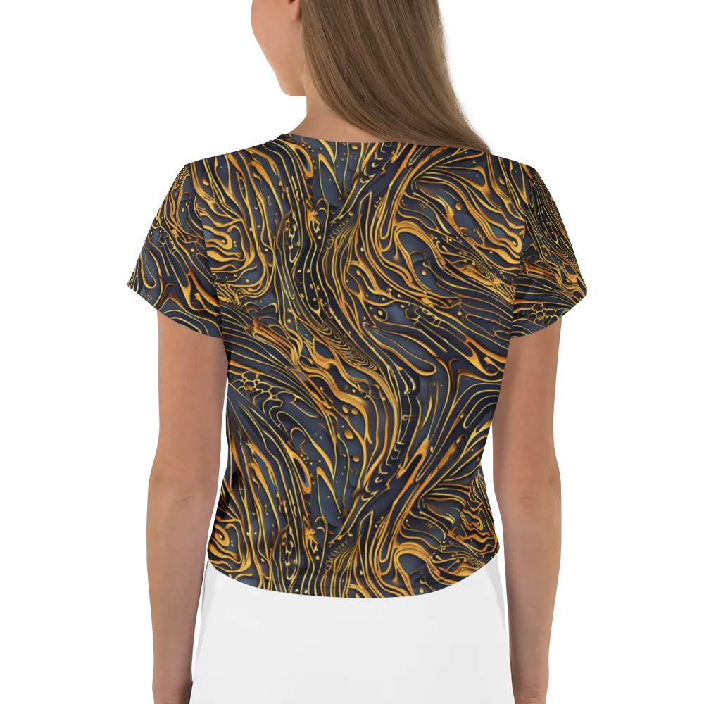 Aurum Drift on Crop Tee — Back
