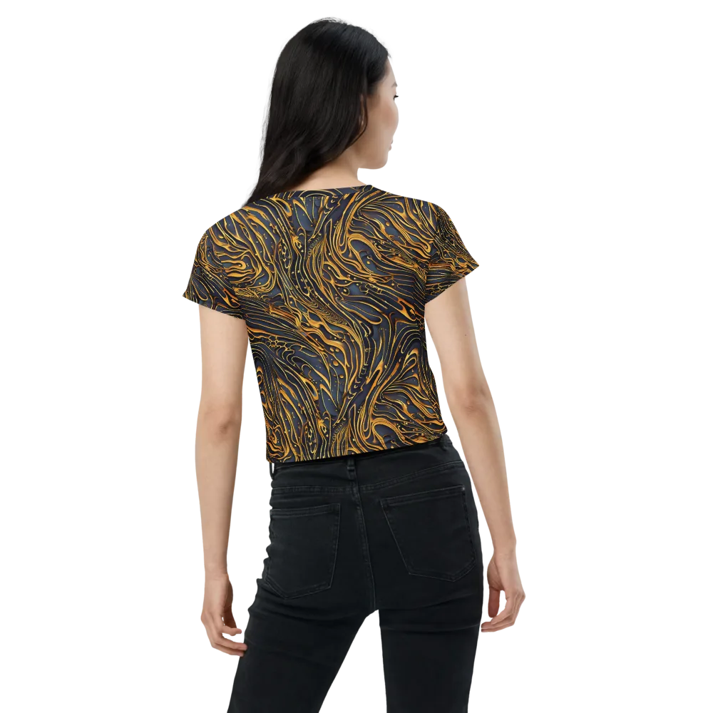 Aurum Drift on Crop Tee — Back
