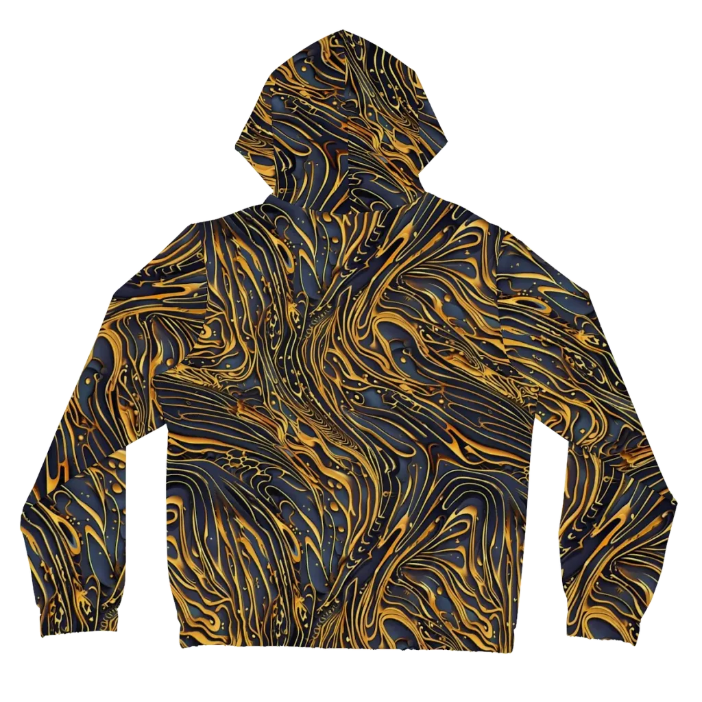 Aurum Drift on Women's Full-Zip Hoodie — Back