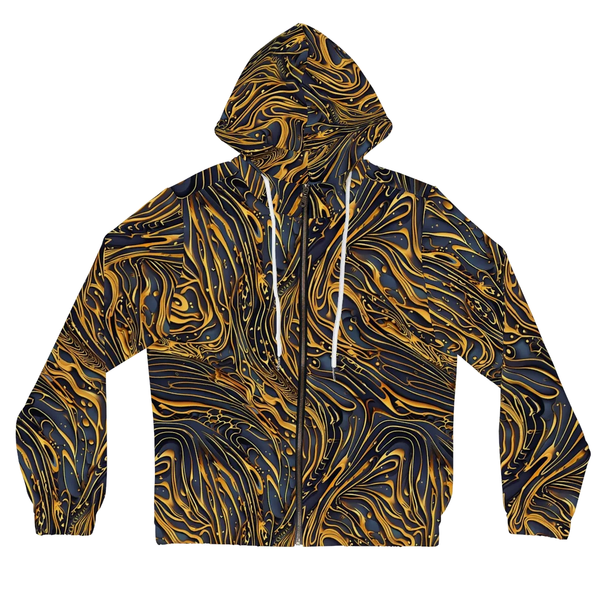 Aurum Drift on Women's Full-Zip Hoodie — Front