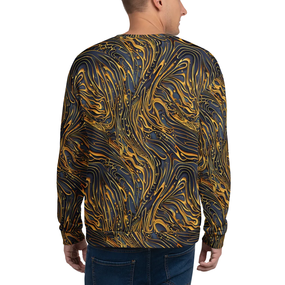 Aurum Drift on Sweatshirt — Back