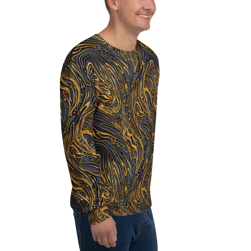 Aurum Drift on Sweatshirt — Right Front