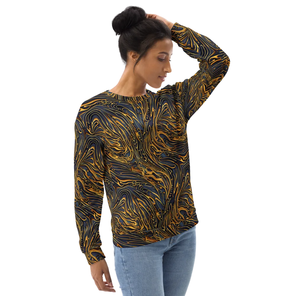 Aurum Drift on Sweatshirt — Right Front