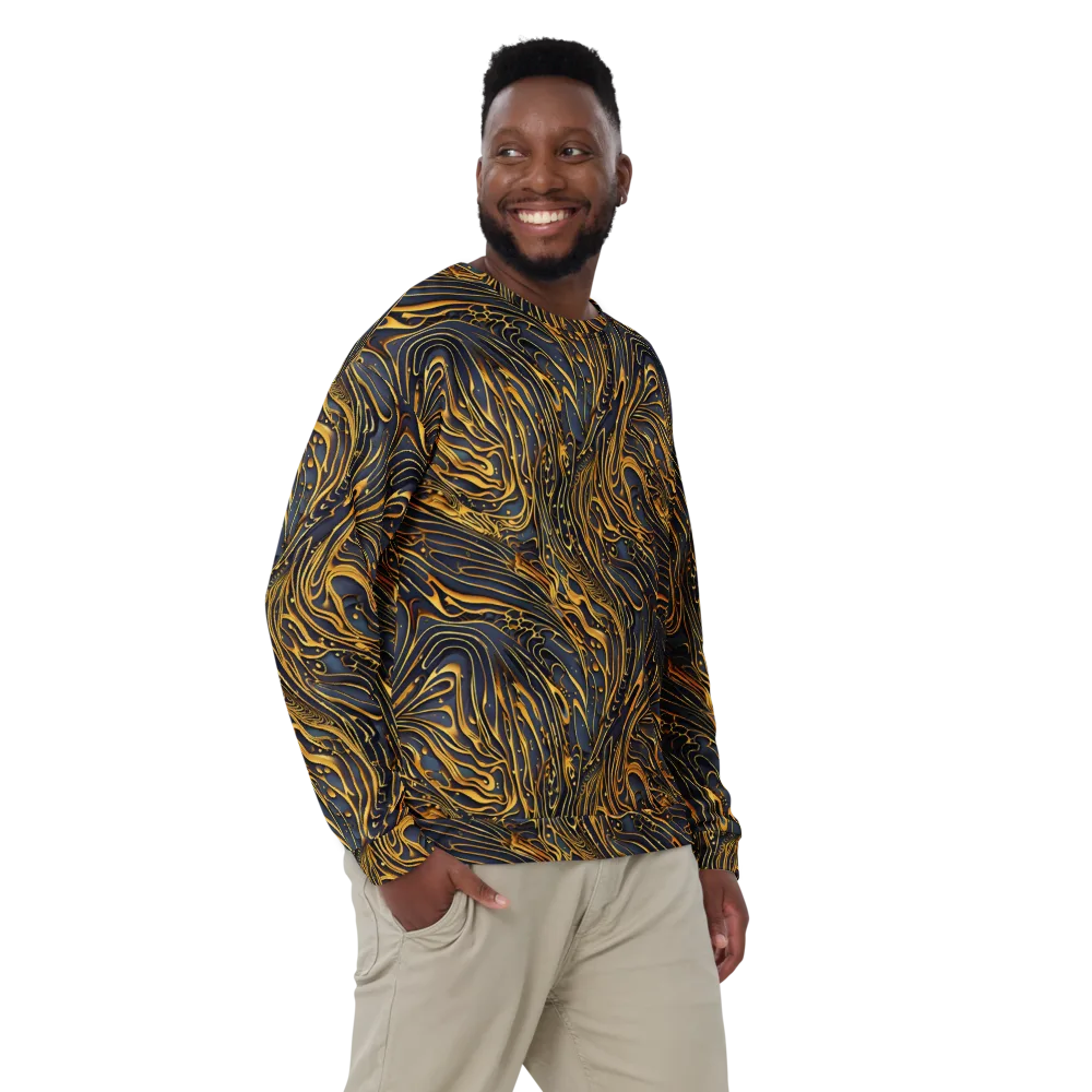 Aurum Drift on Sweatshirt — Front