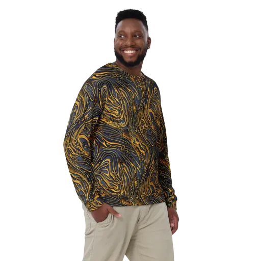 Aurum Drift on a Sweatshirt
