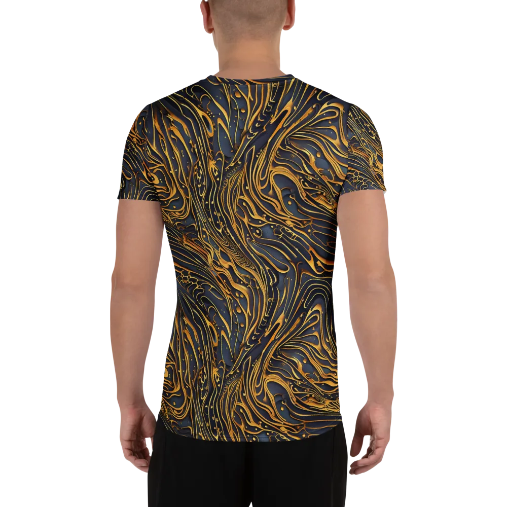 Aurum Drift on Men's Athletic T-Shirt — Back