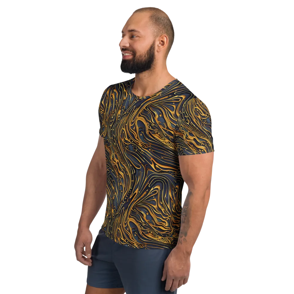 Aurum Drift on Men's Athletic T-Shirt — Left