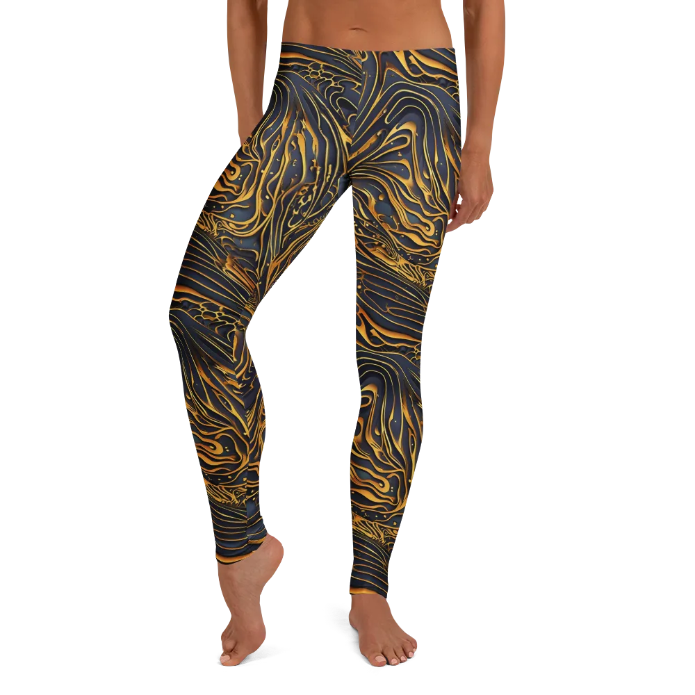 Aurum Drift on Leggings — Front
