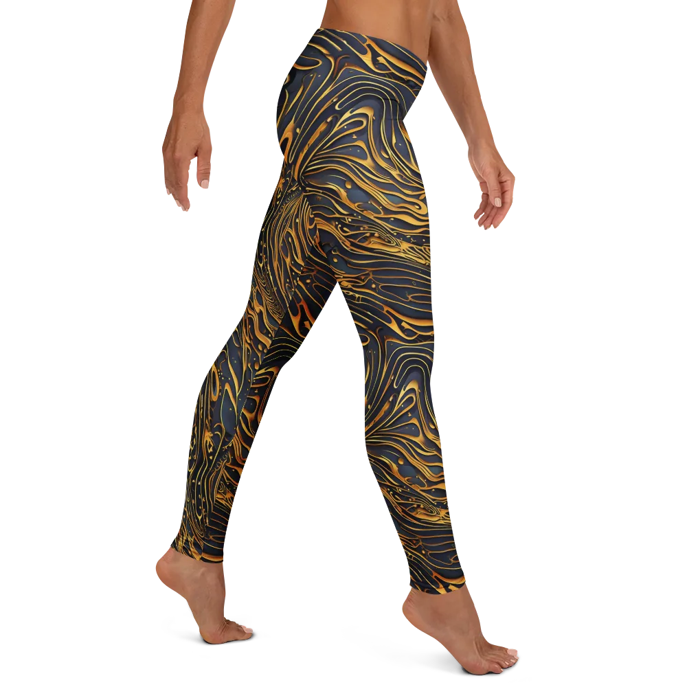 Aurum Drift on Leggings — Right