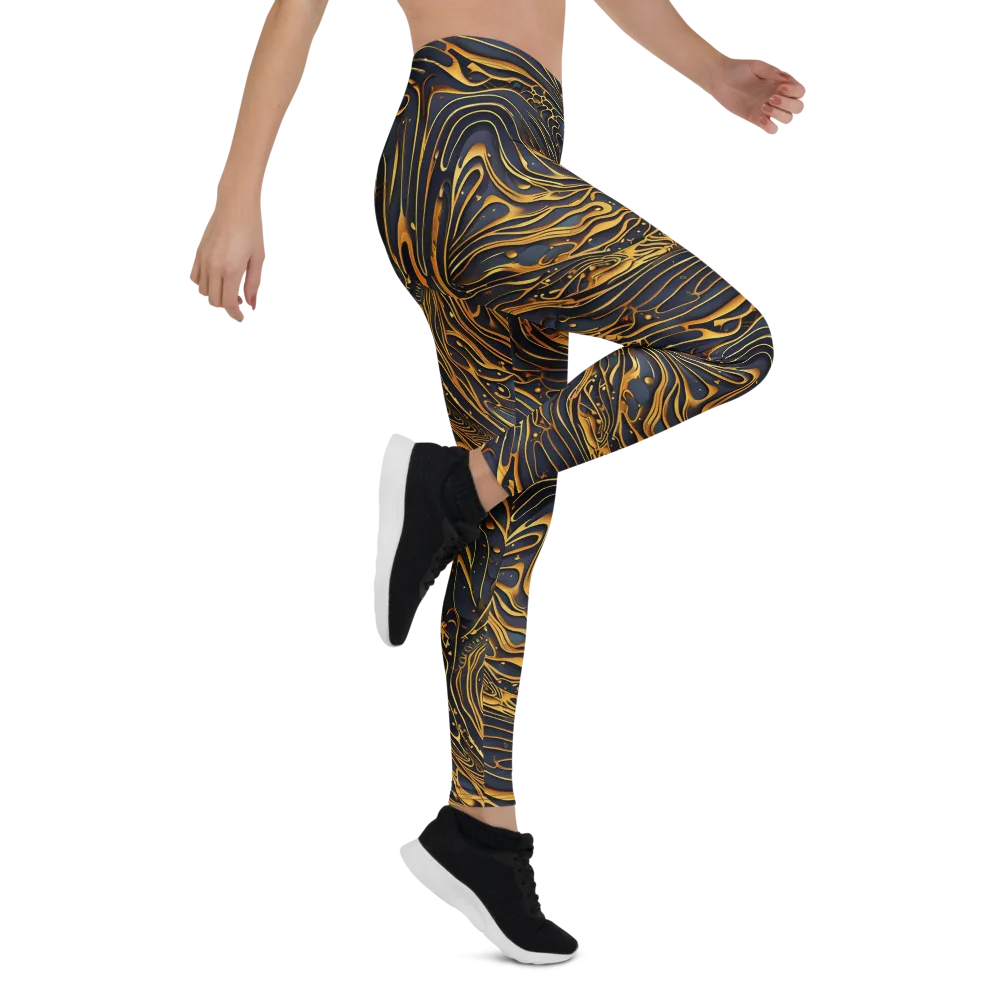 Aurum Drift on Leggings — Right