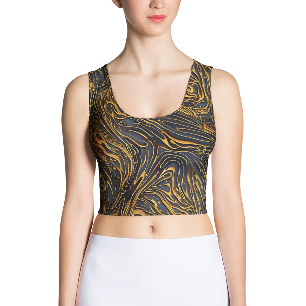 Aurum Drift on Crop Top — Front