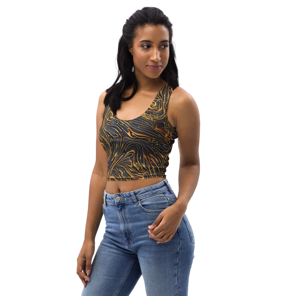 Aurum Drift on Crop Top — Left Front