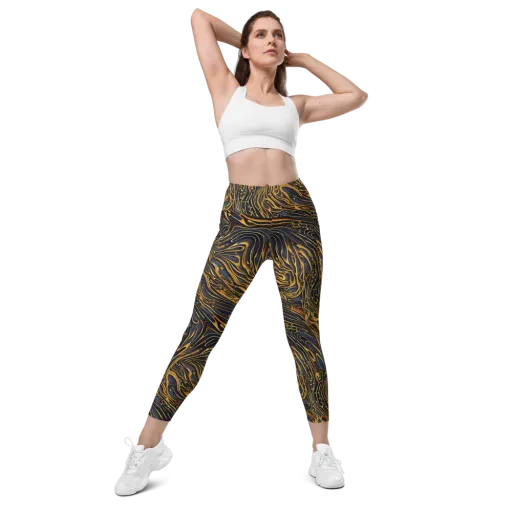 Aurum Drift on a Leggings with Pockets